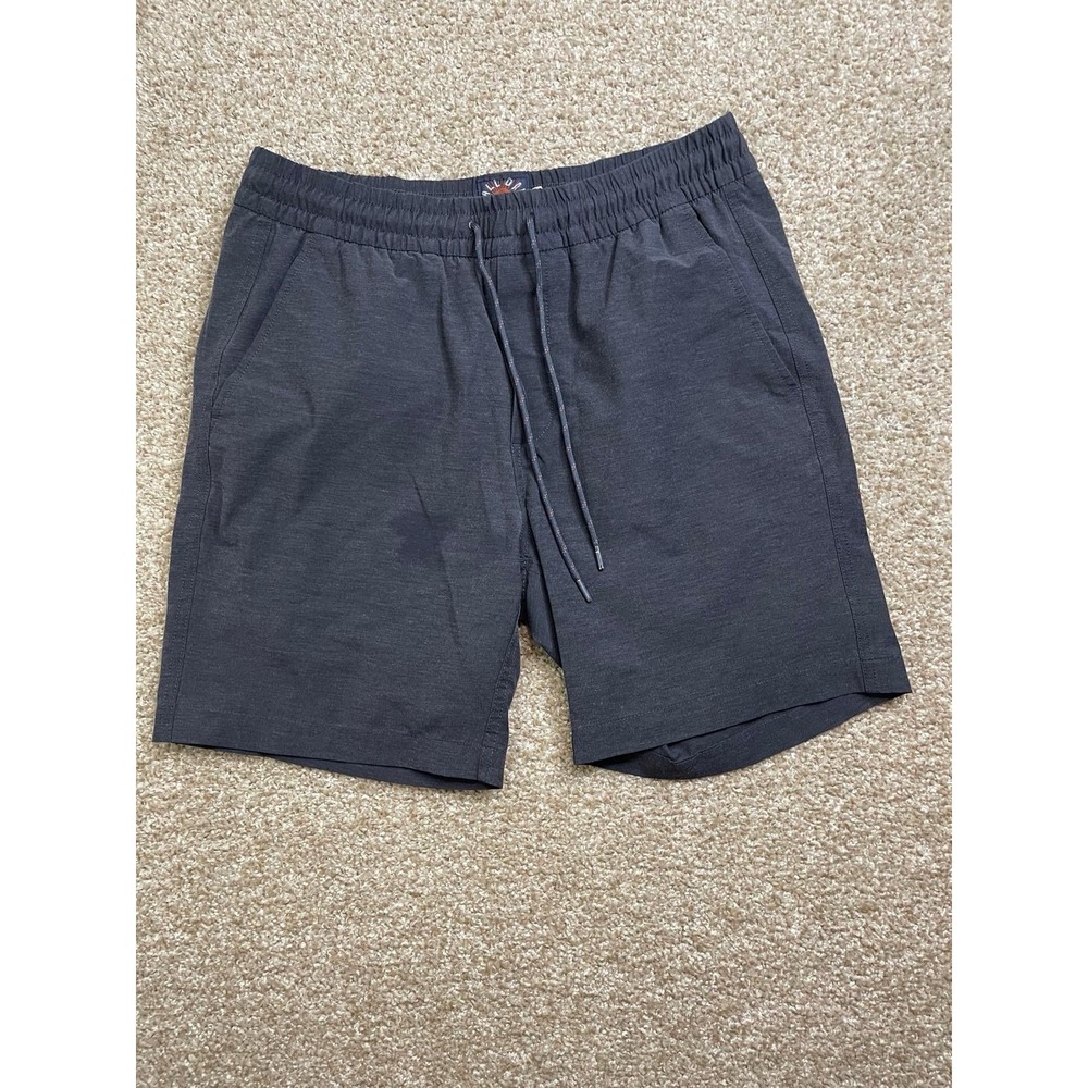 Faherty Drawstring All Day Shorts Lined Grey Size M Inseam 7"